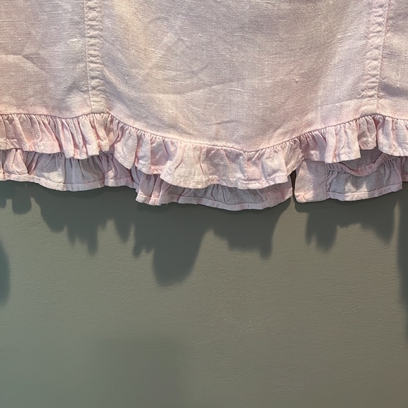 Match Point Pink Linen Top - Picture 5 of 7